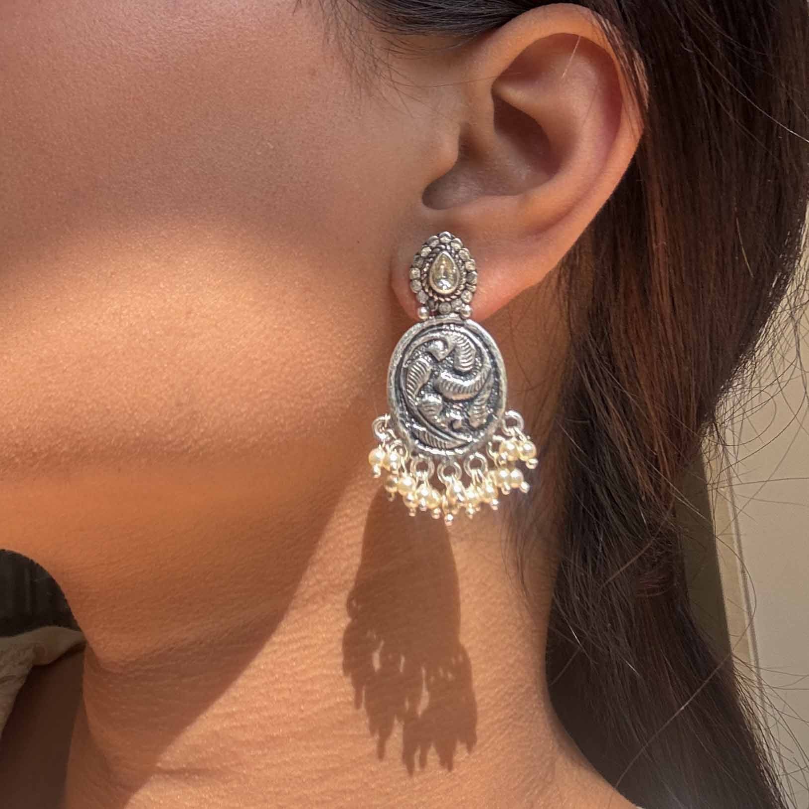 Oxidised Earrings