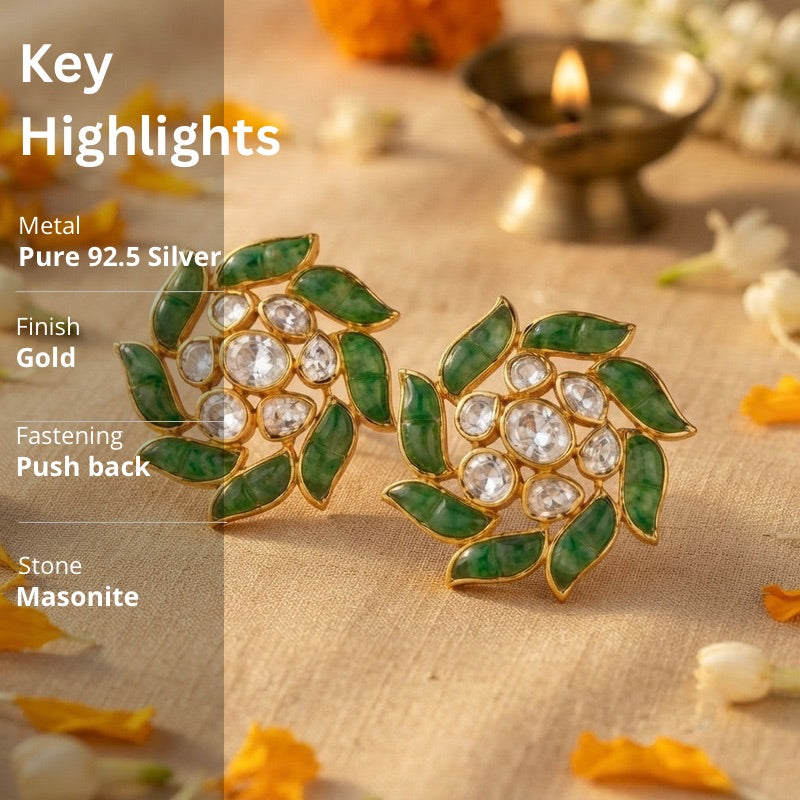 Polki Kundan Earrings