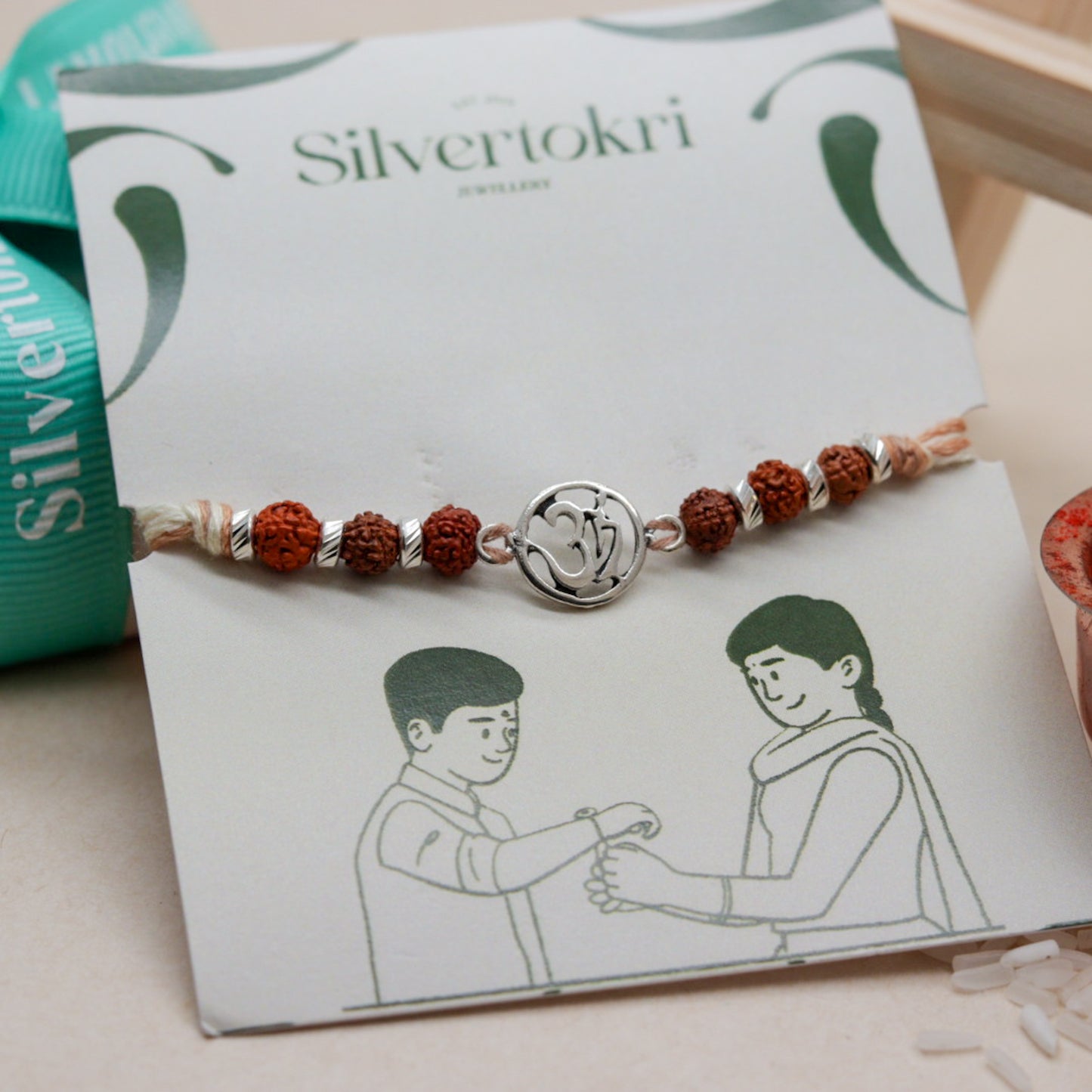 Silver Rakhi