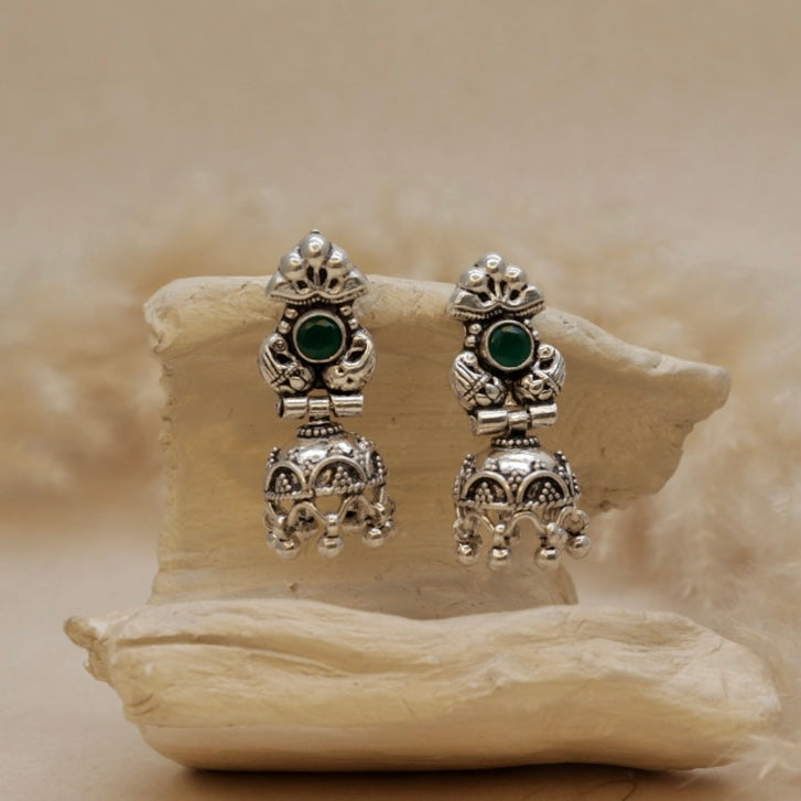 Silver Jhumka