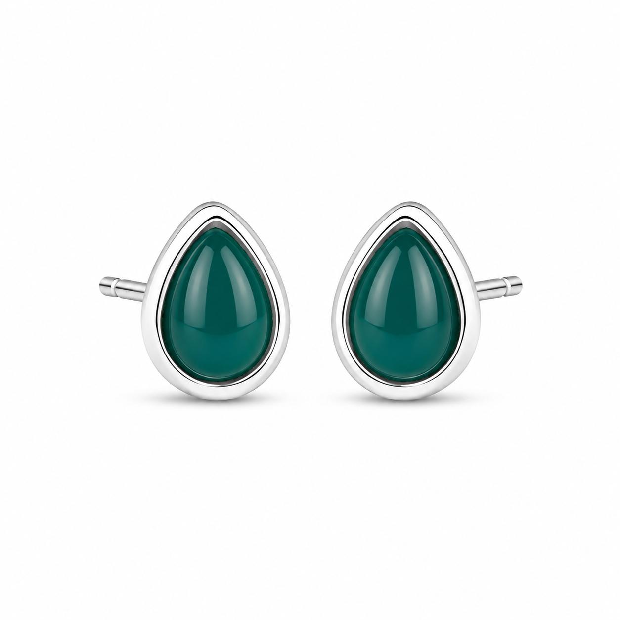 Silver Drop Studs