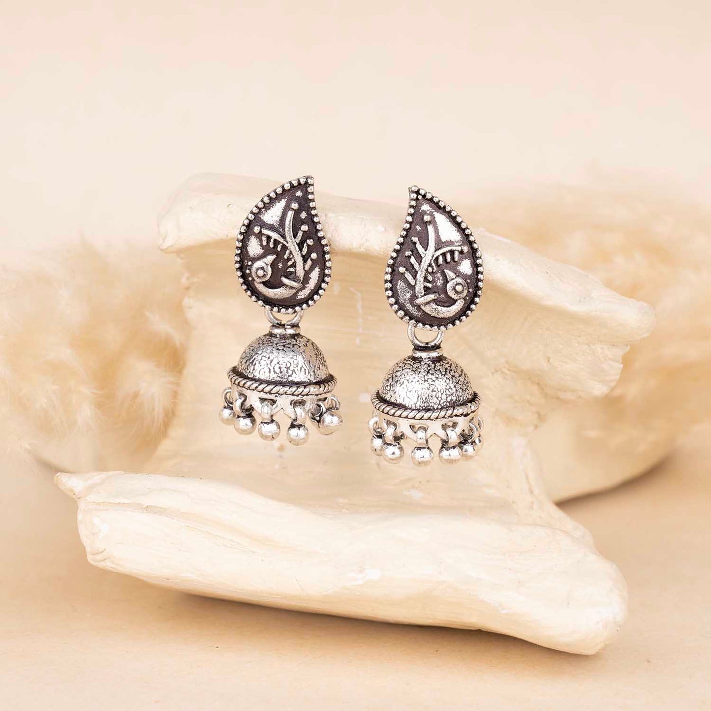 Silver Jhumka