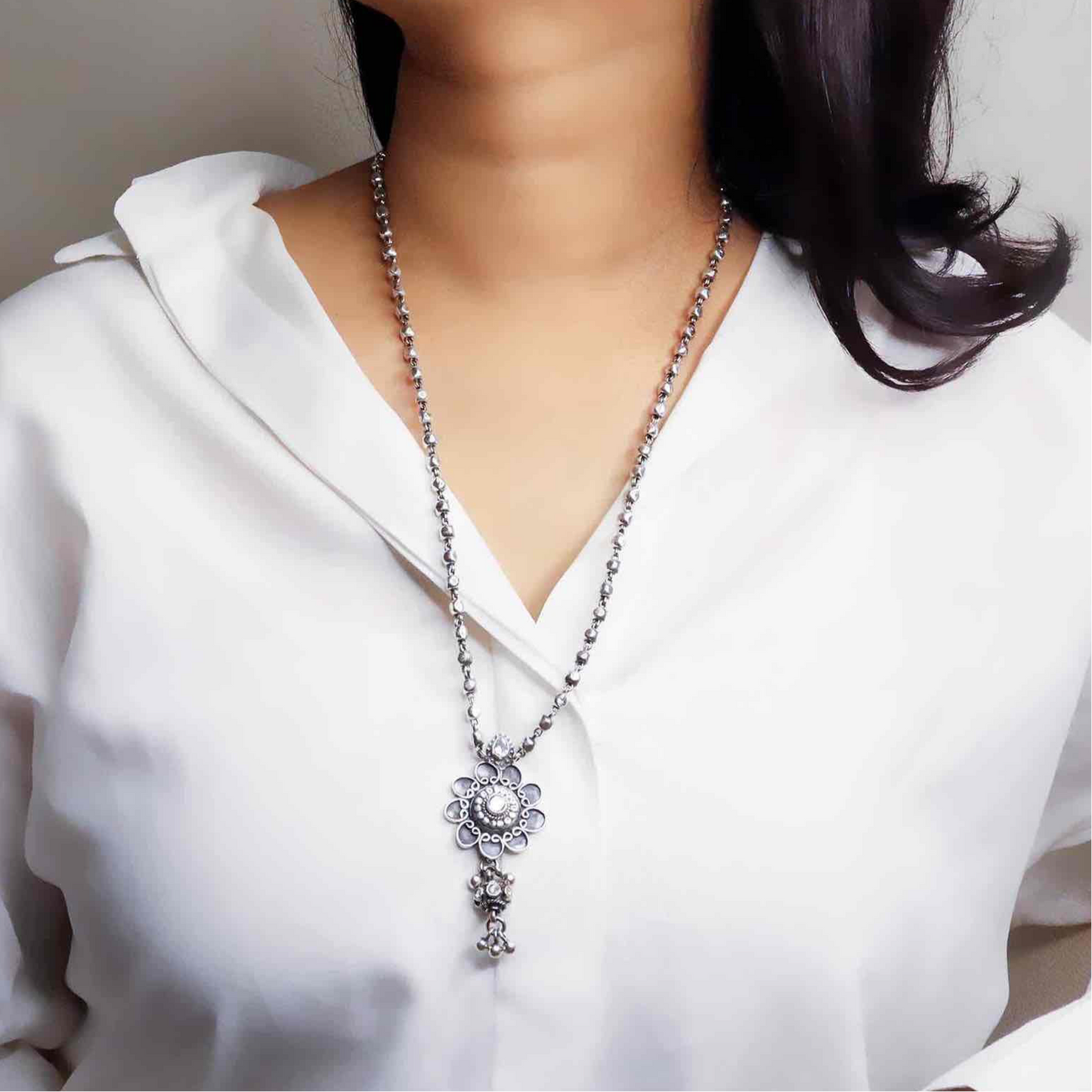 Sleek Silver Necklace