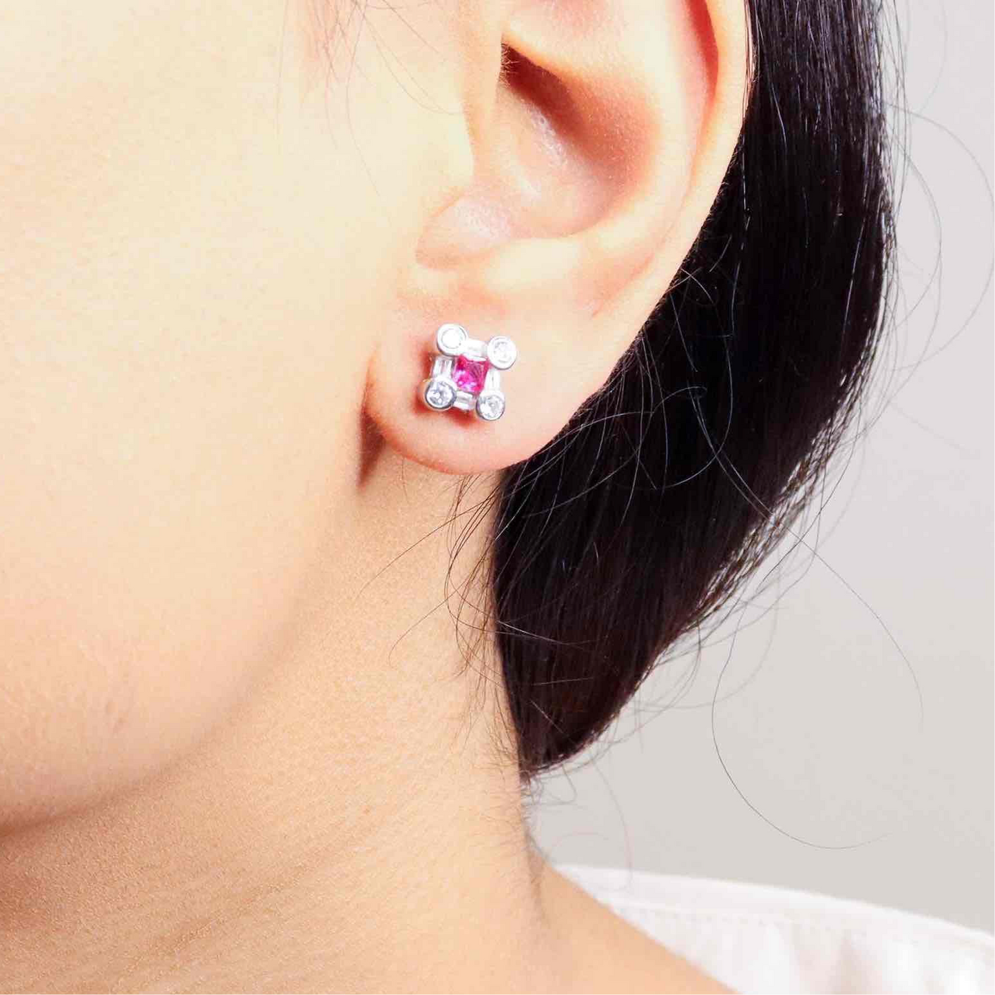 CZ Silver Studs