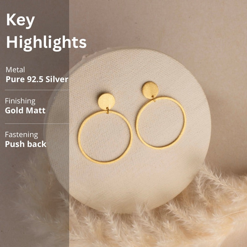 Golden Ring Earrings