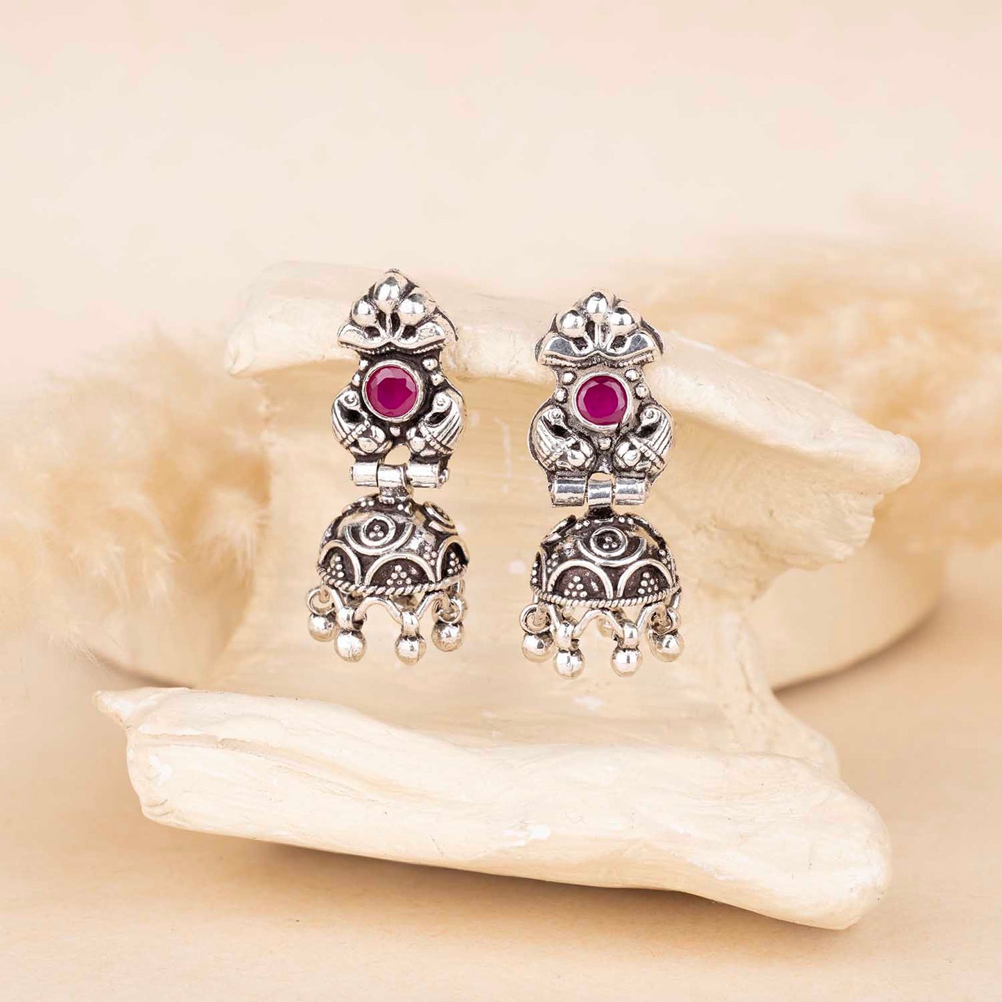 Silver Jhumka