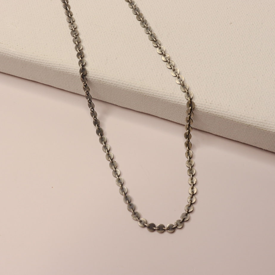 Silver Oxidized Chain