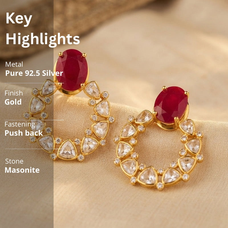 Polki Kundan Earrings
