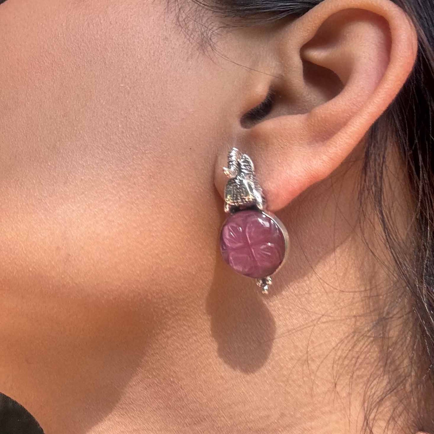 Elephant Silver Earrings