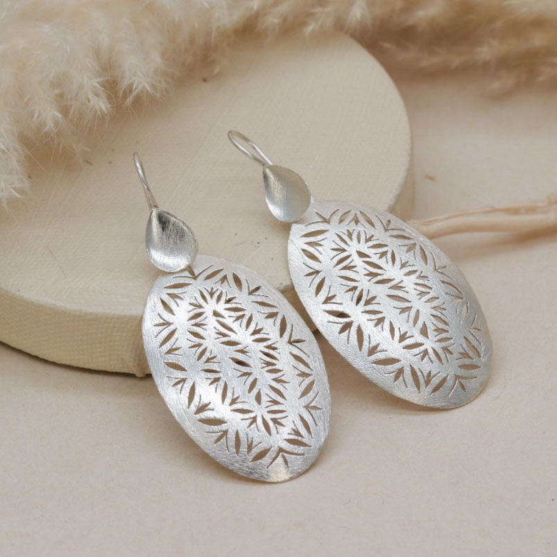 Silver Earrings.