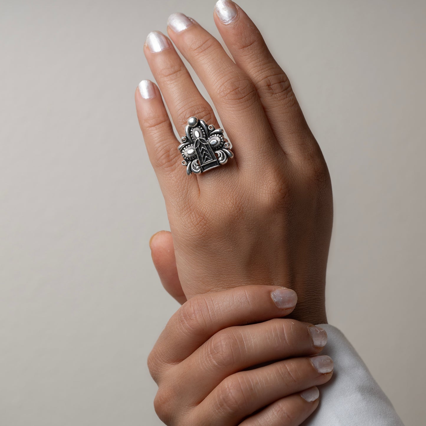 Silver Oxidized Rings