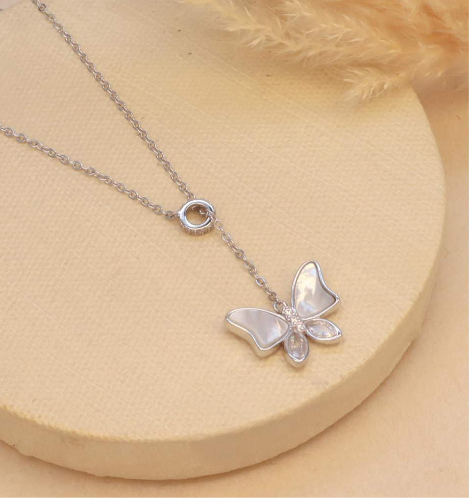 Silver Butterfly Chain
