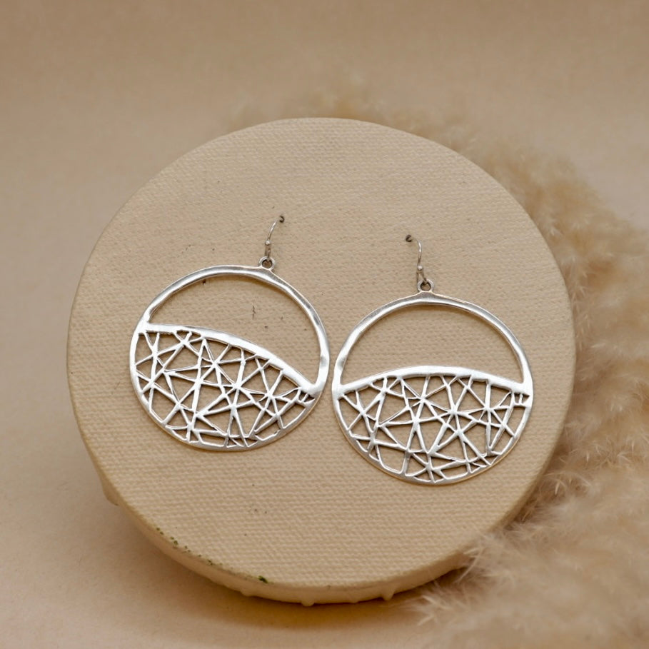 Silver Earrings.