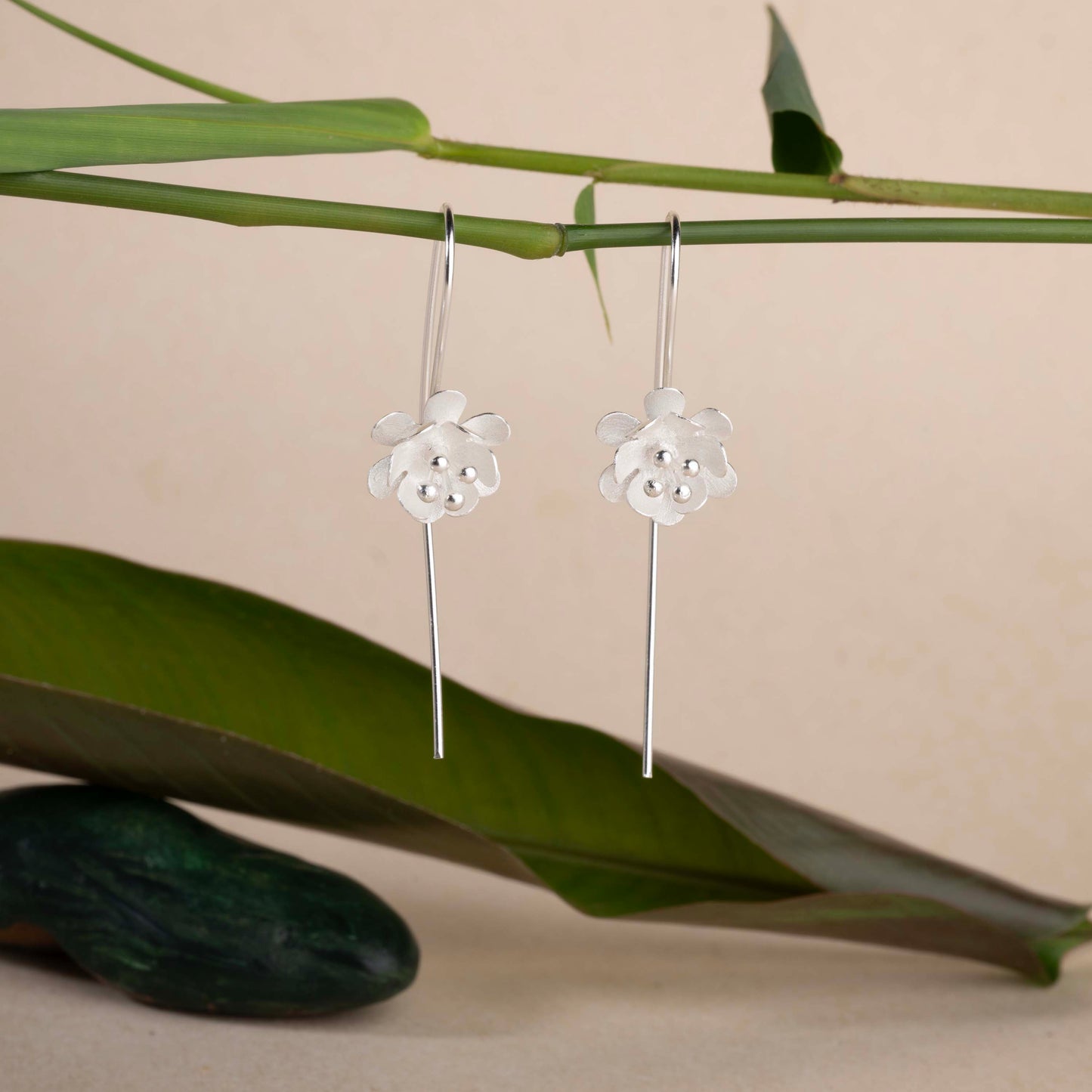 sterling silver aesthetic earrings|925 silver earrings|gift for her