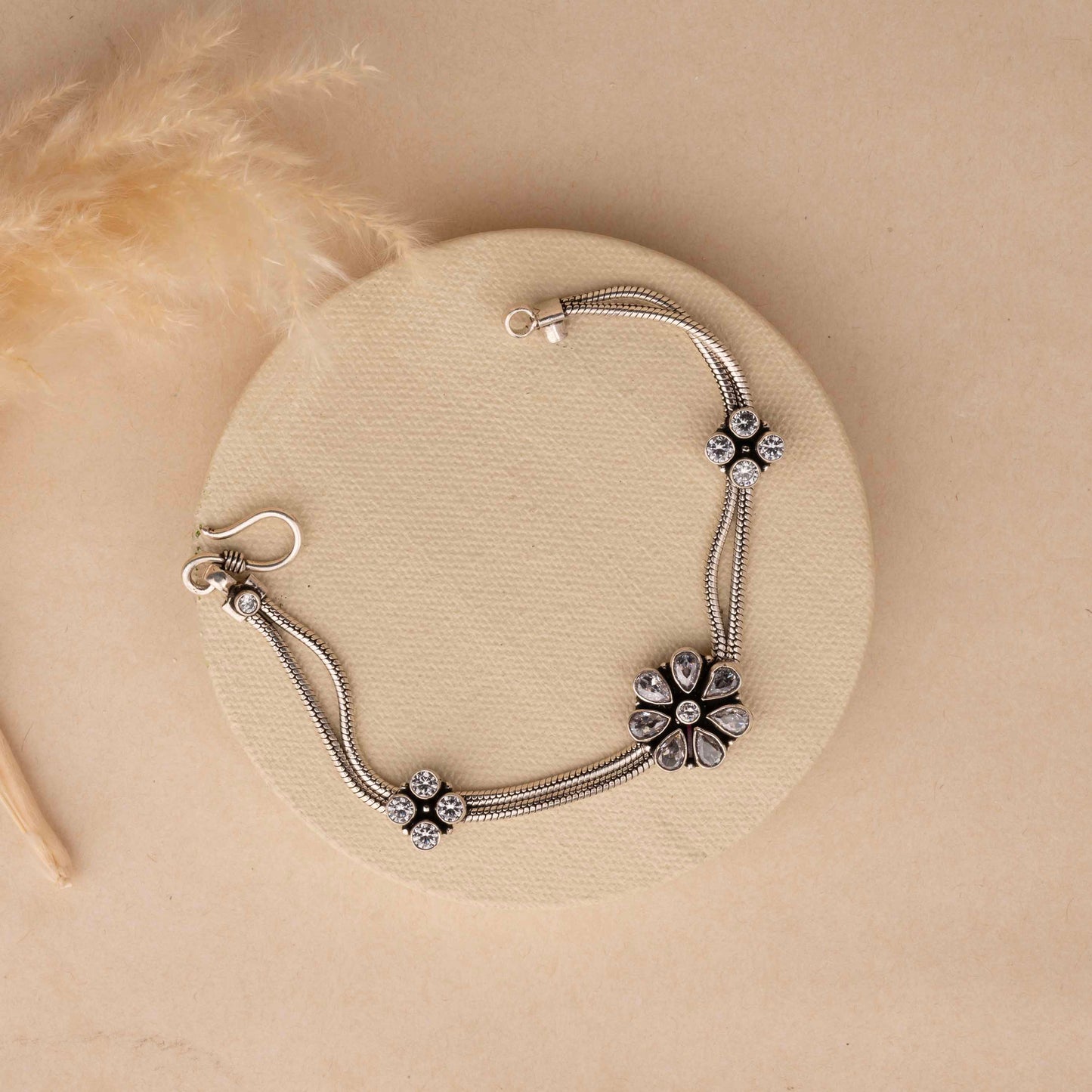 Silver Oxidised Bracelet