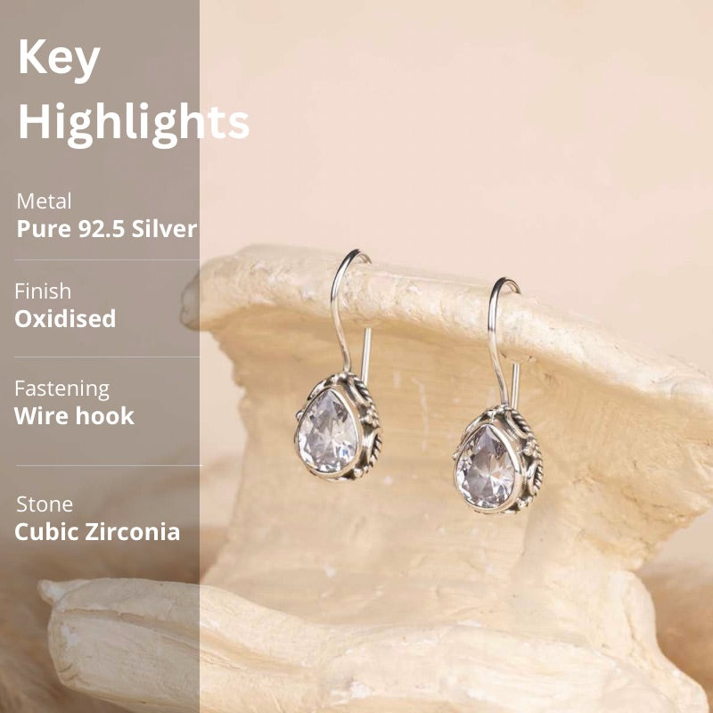 Classic Silver Drop Earrings
