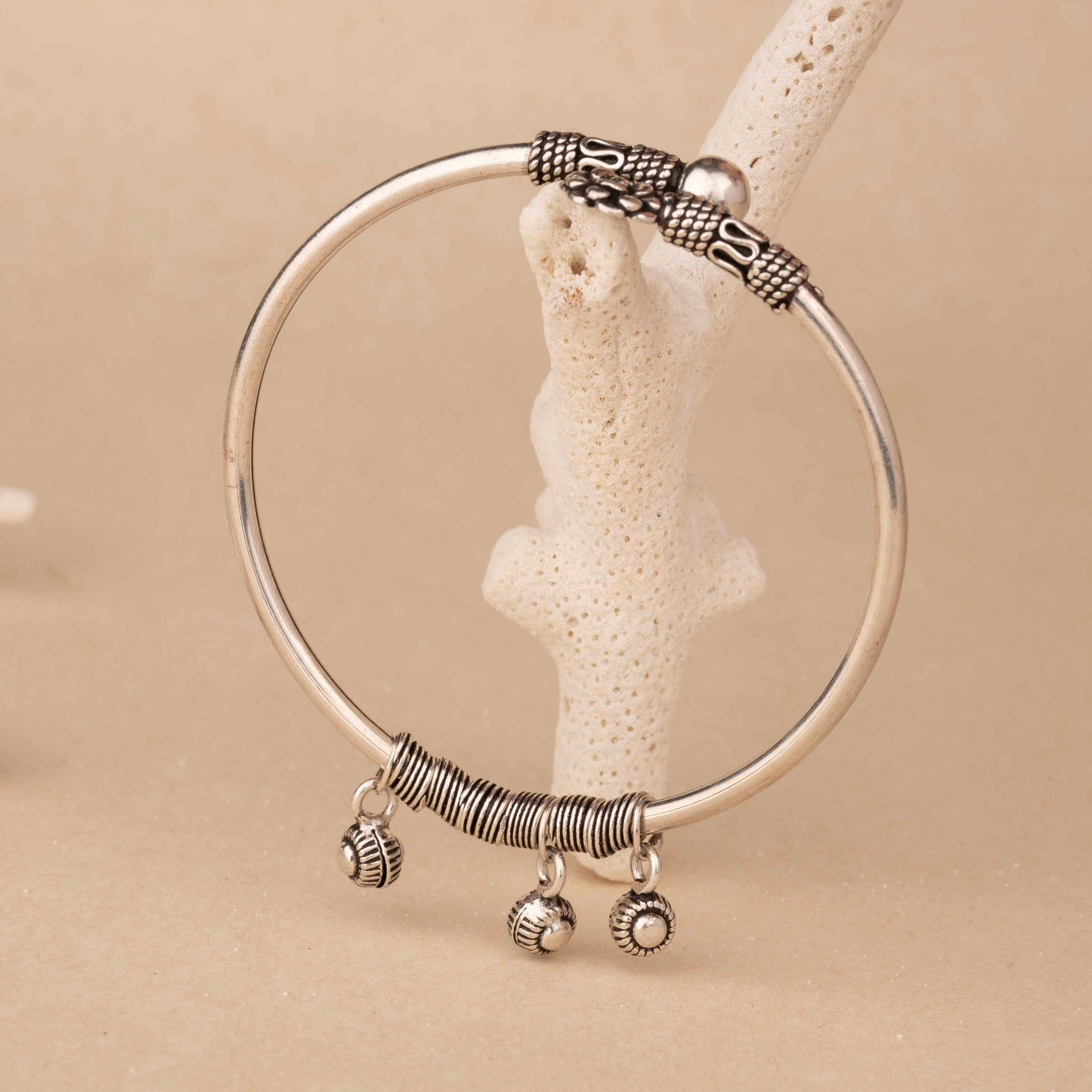 Silver Dangling Cuff