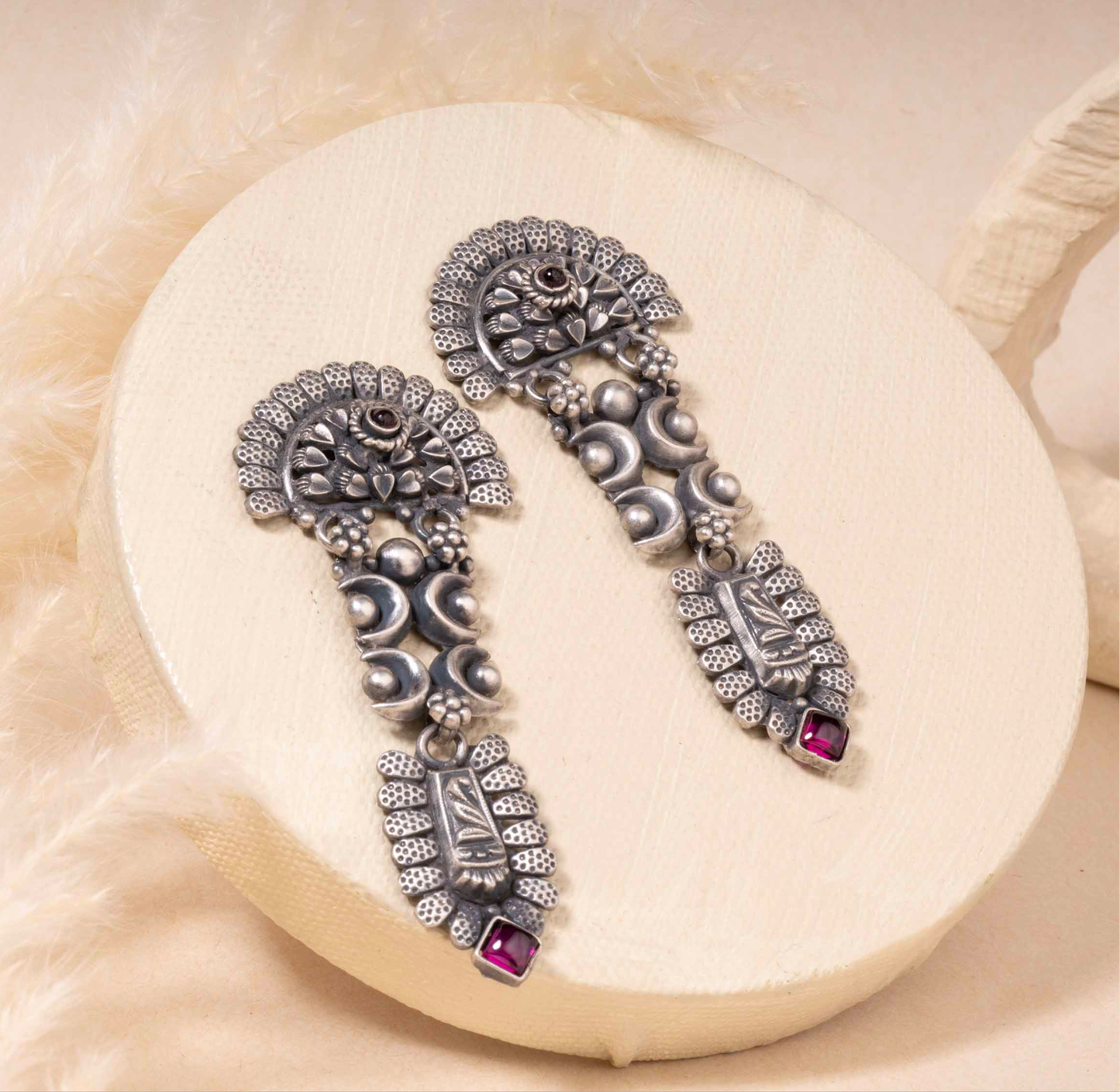 Oxidised Silver Earrings