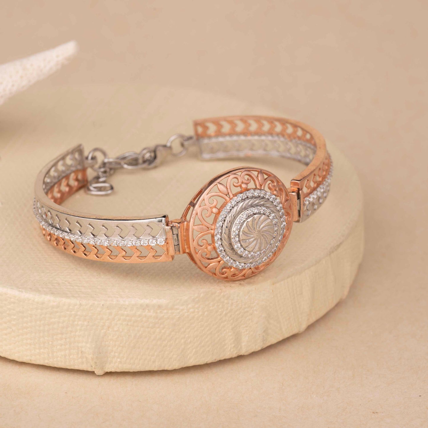 Silver Rose Gold Bracelet