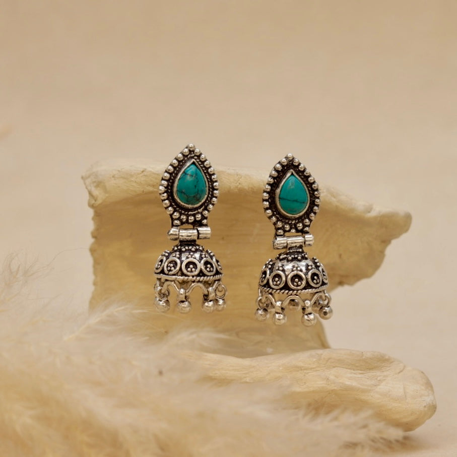 Turquoise Jhumka