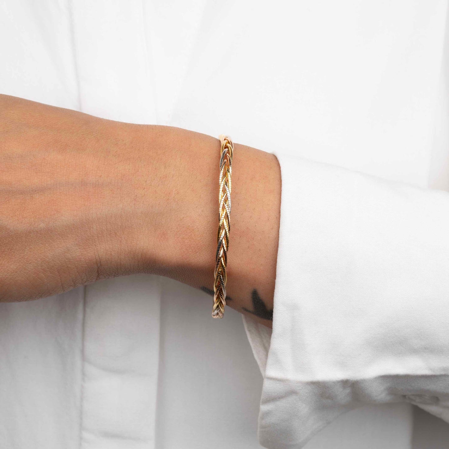 Weaving Silver Bracelet