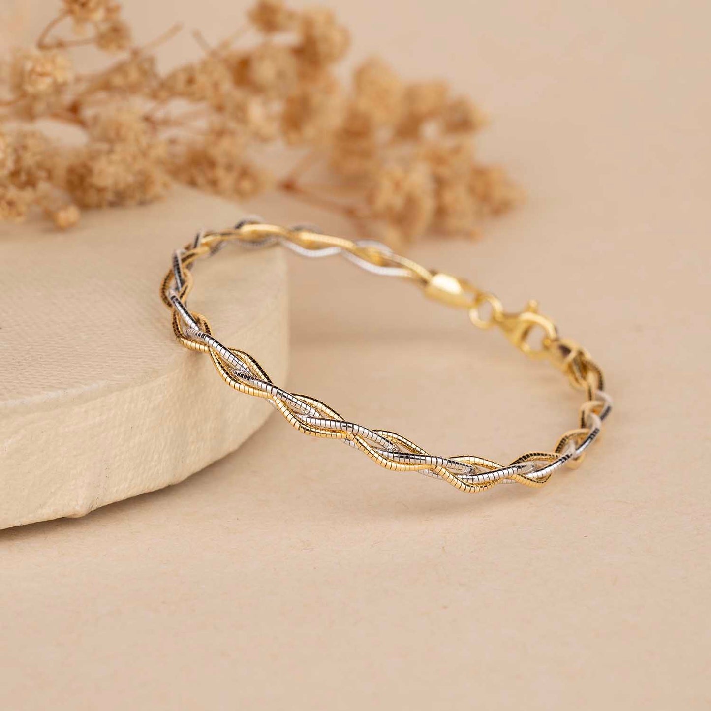 Weaving Gold Bracelet