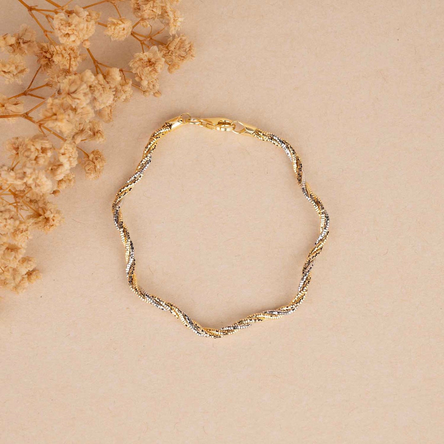 Wavy Gold Bracelet