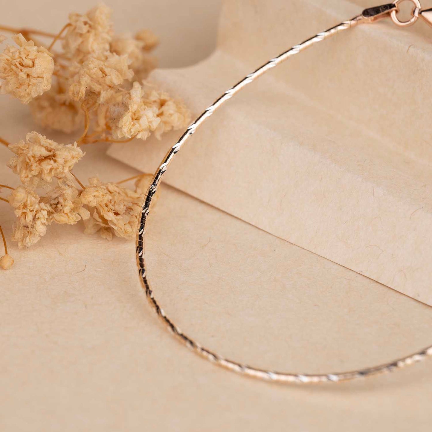 Sleek Rose Gold Bracelet