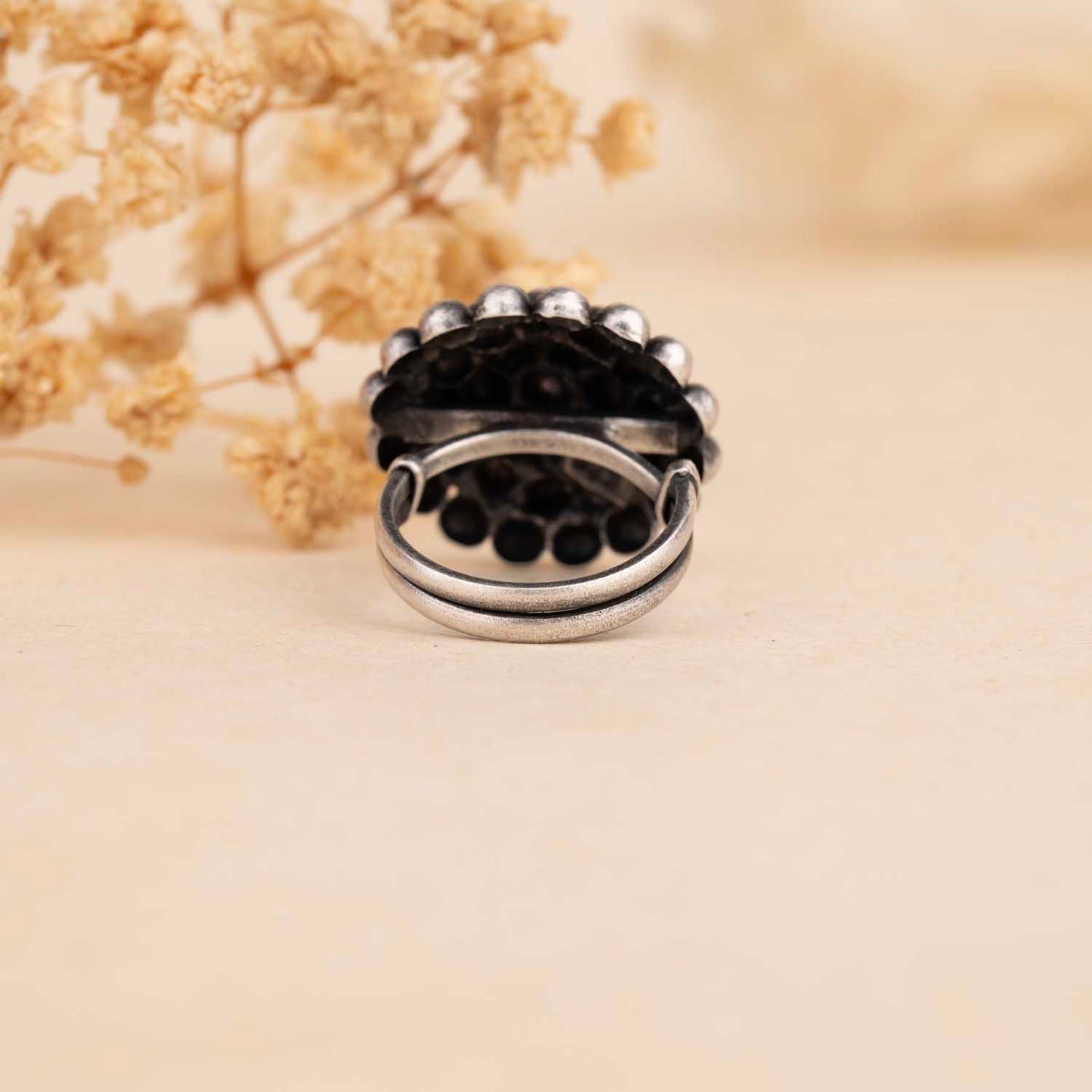 Silver Oxidised Ring
