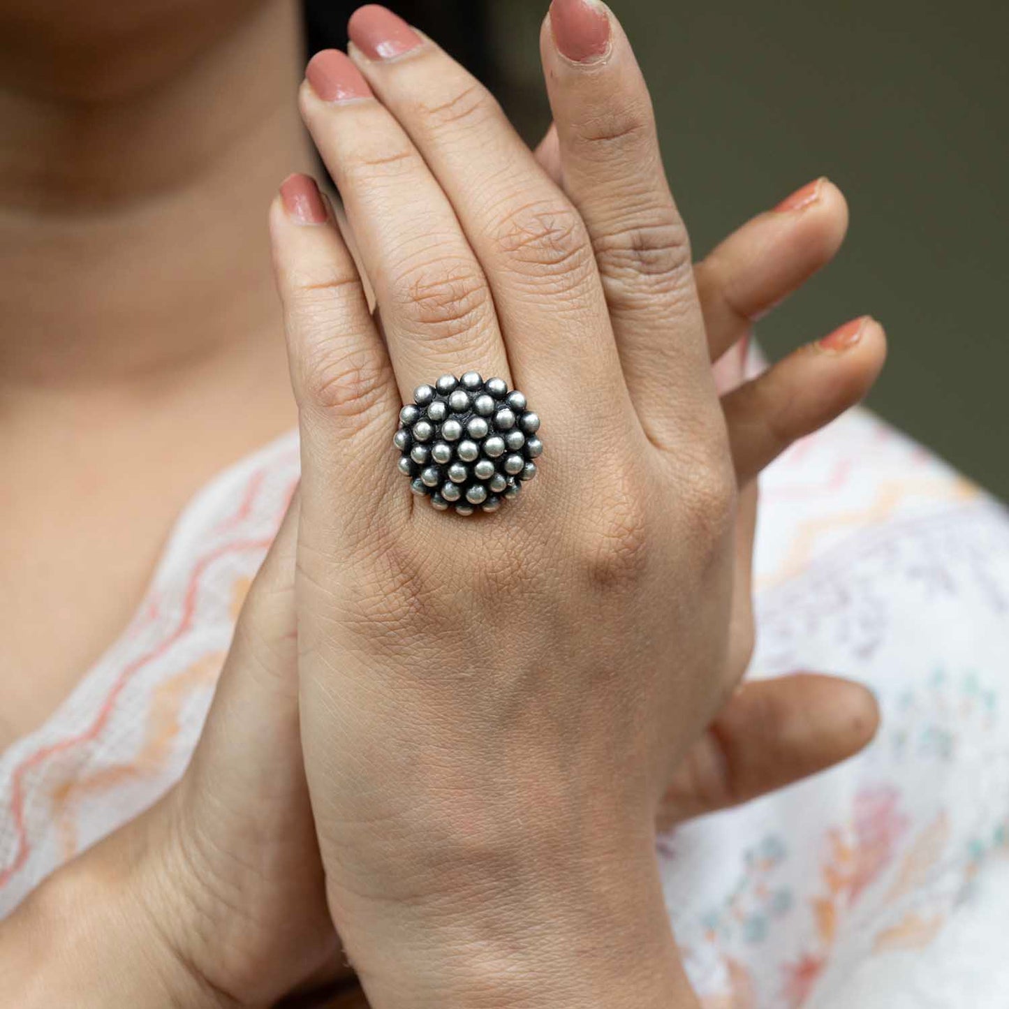 Silver Oxidised Ring