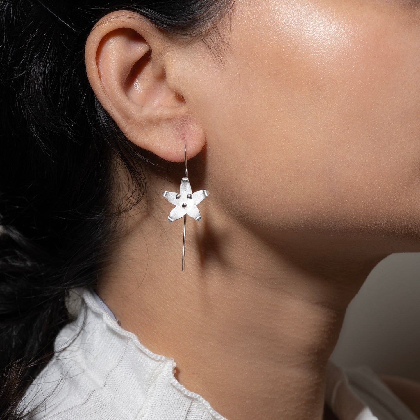 sterling silver aesthetic earrings|925 silver earrings|gift for her