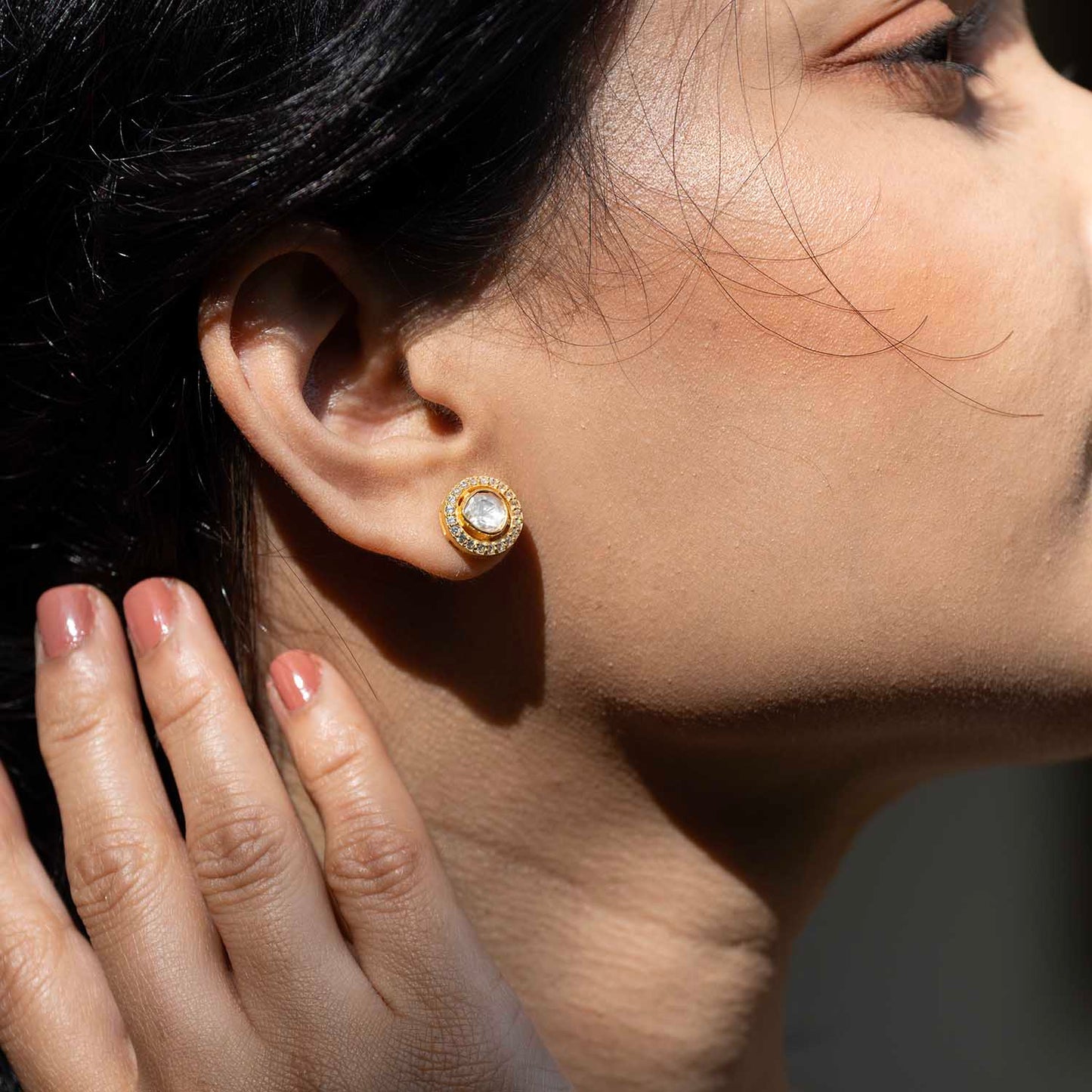 Polki Kundan Earrings