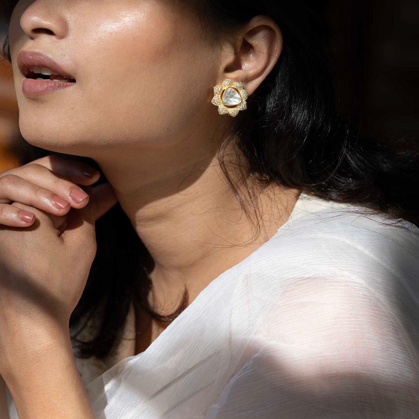 Polki Kundan Earrings