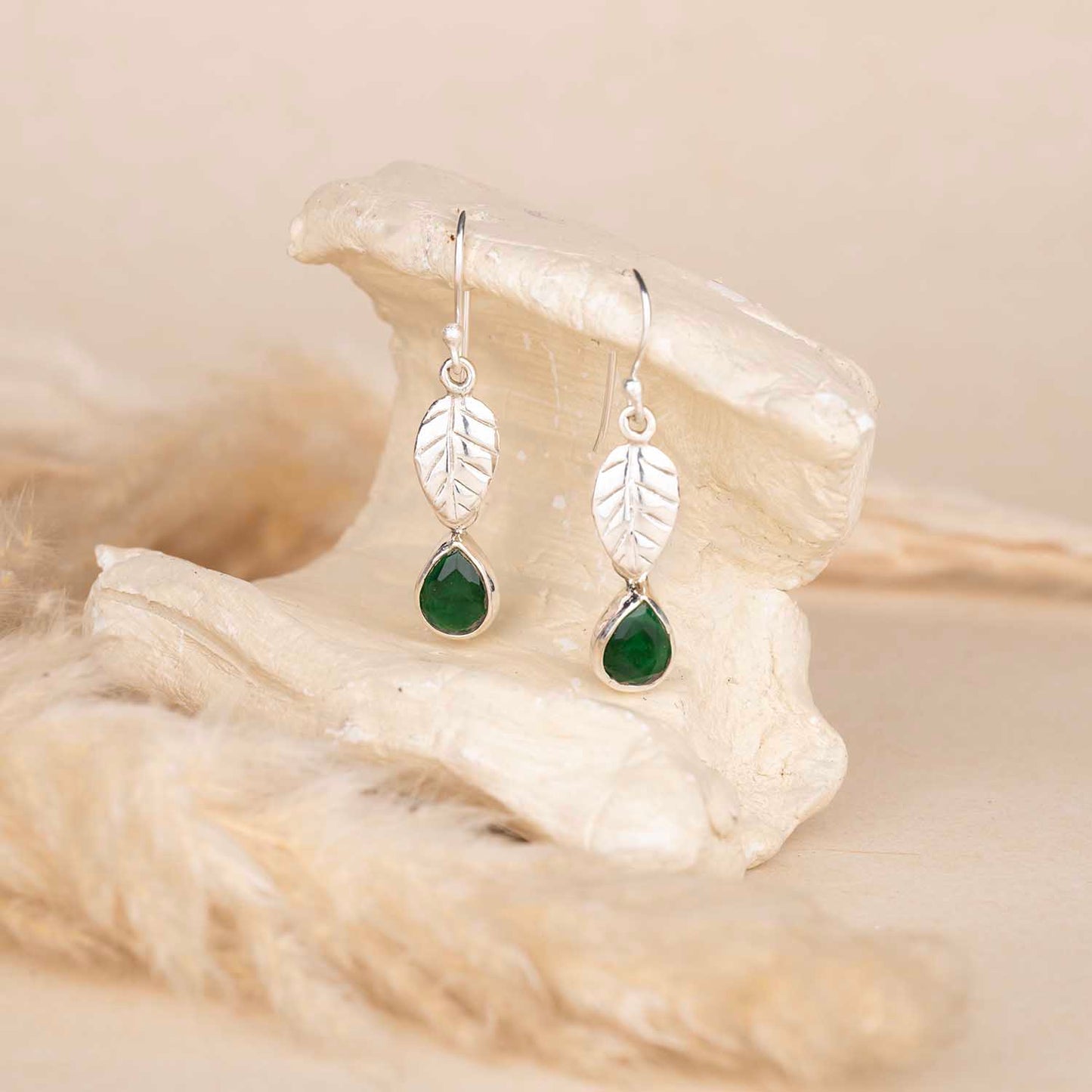 Silver Leaf Earrings