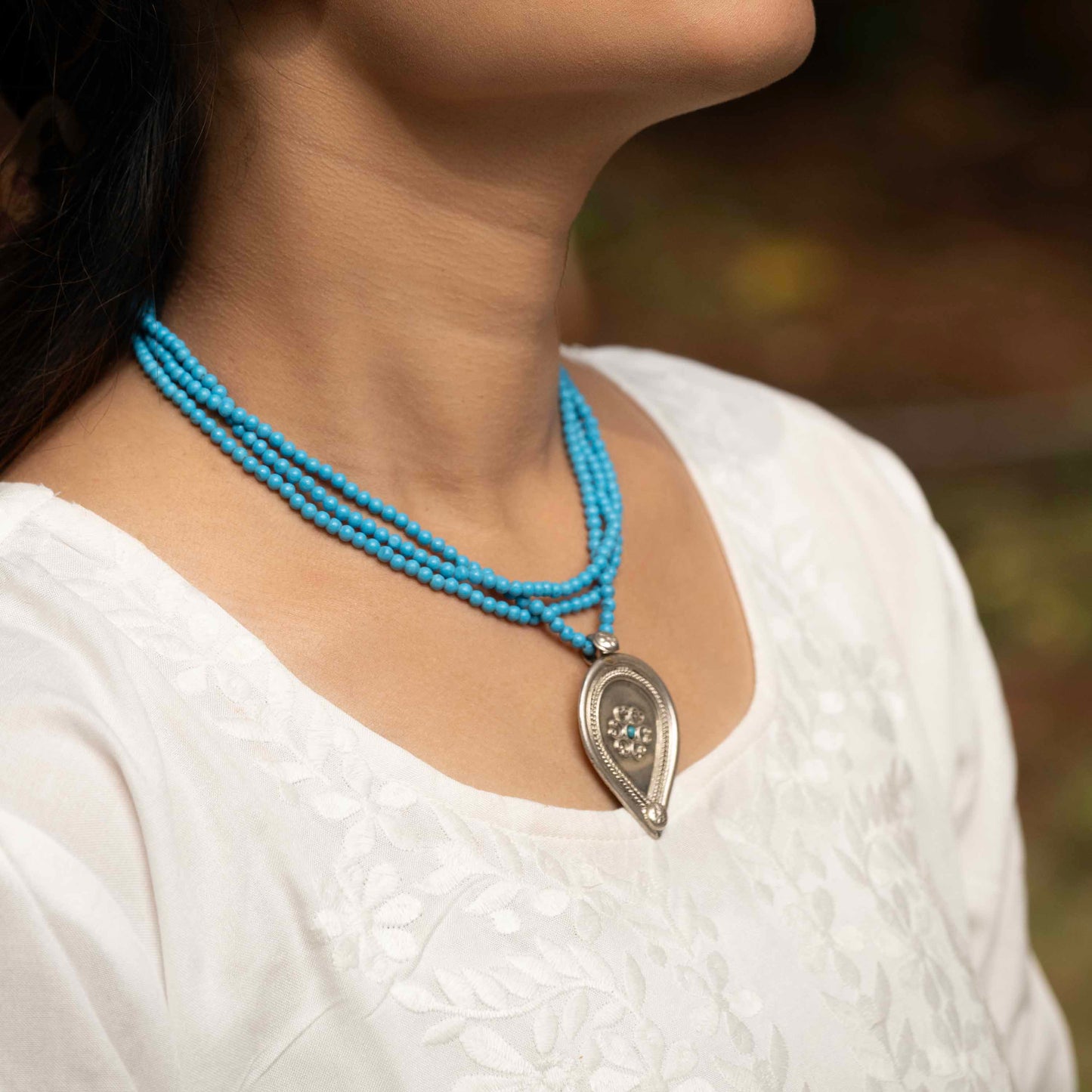 Aqua Bloom Necklace