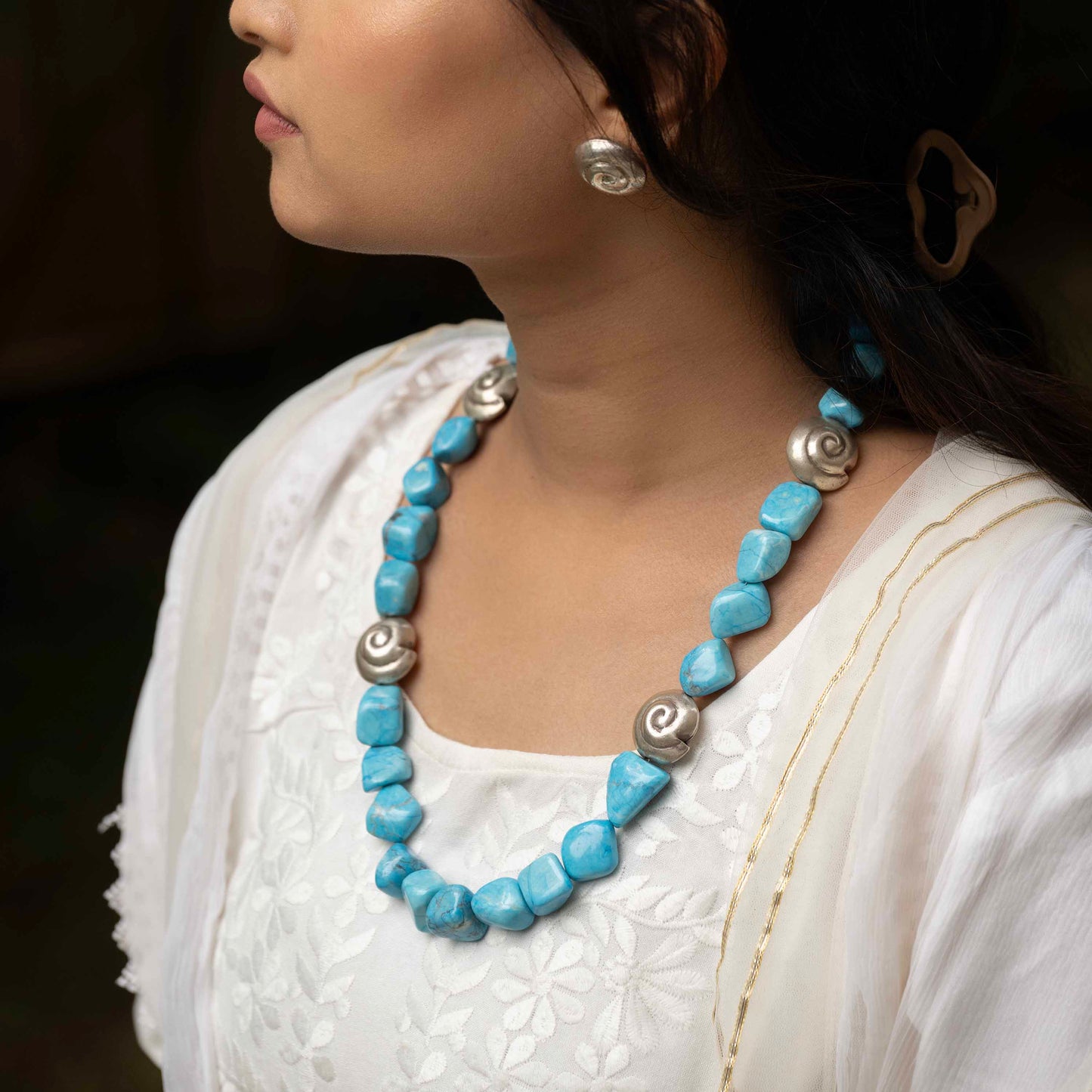 Ocean Whirl Necklace Set