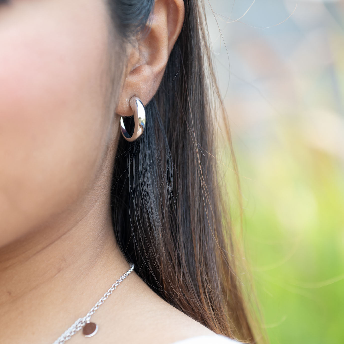 Silver Hoops