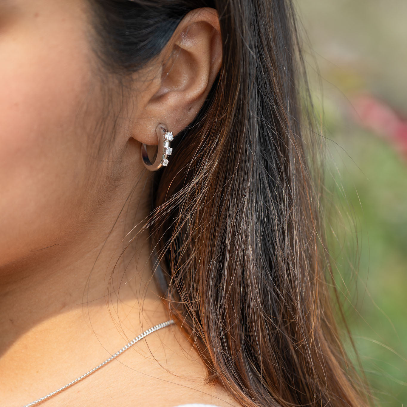 Silver Hoops