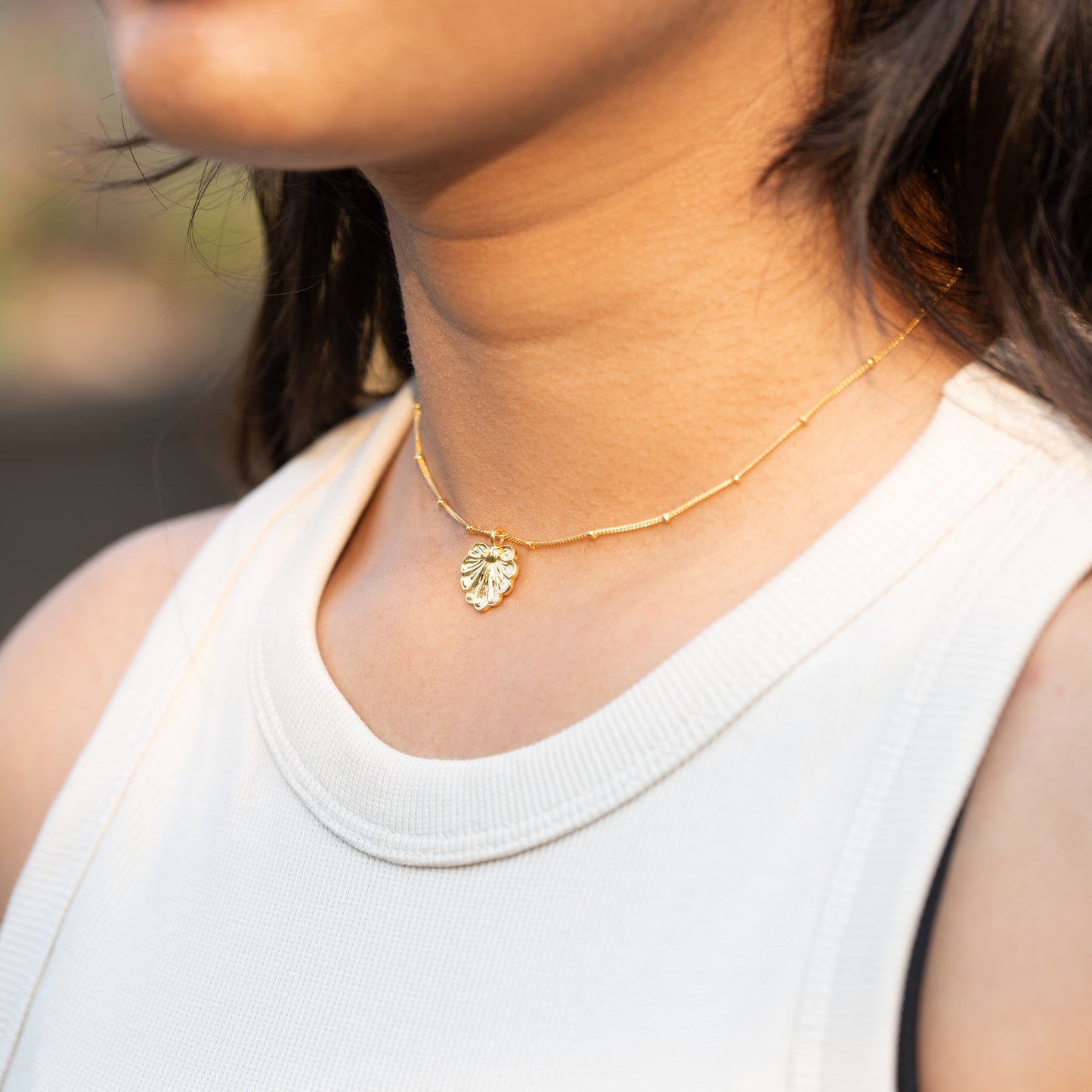 Golden Leaf Neck Chain