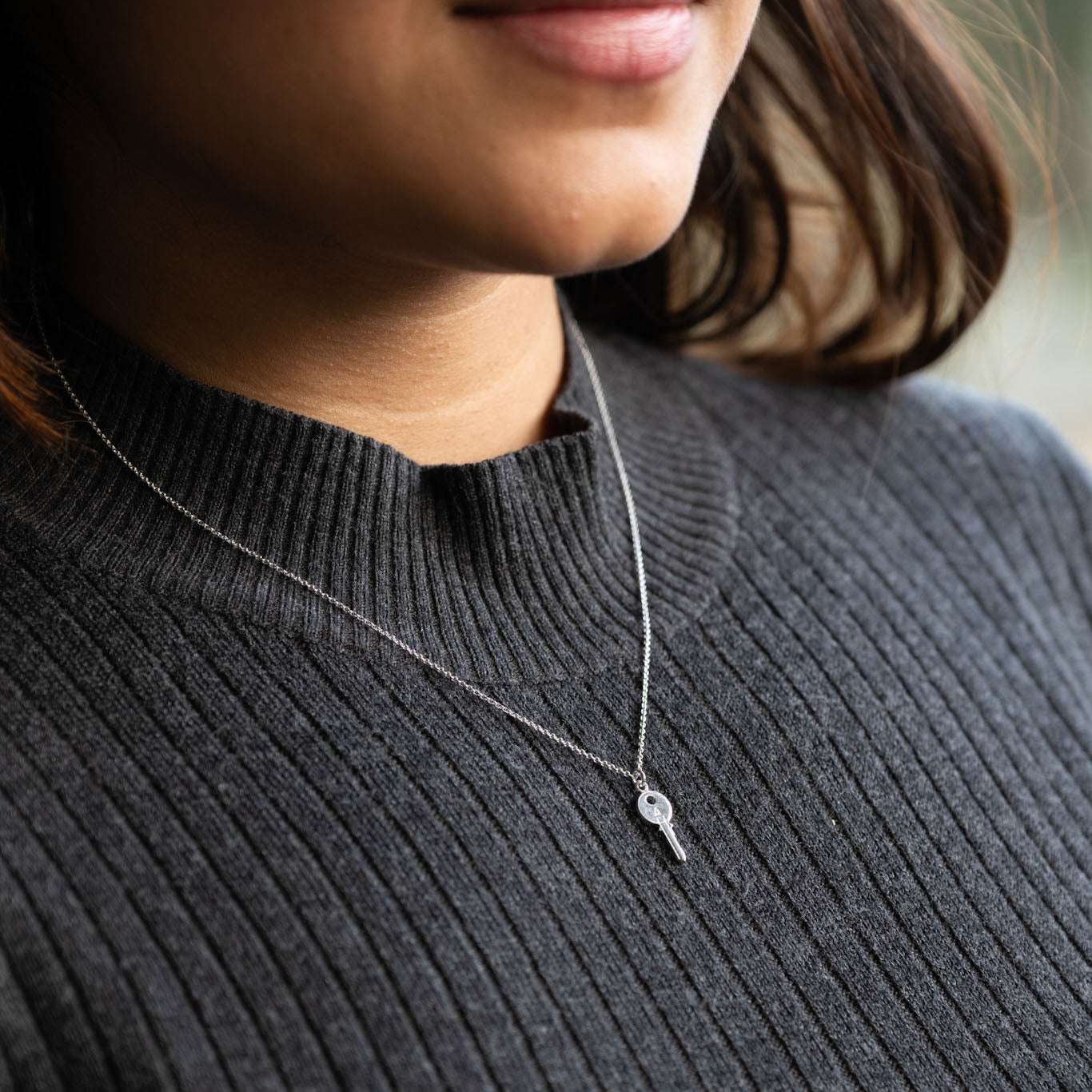 Silver Key Neck Chain