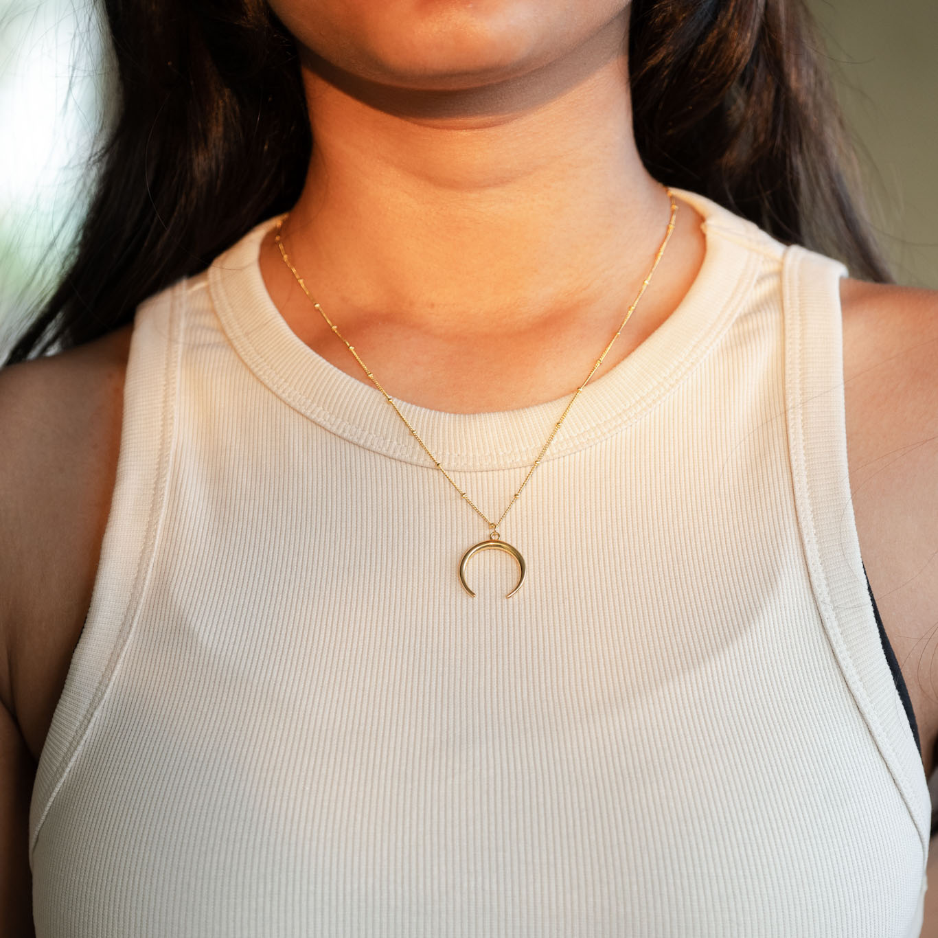 Golden Moon Neck Chain