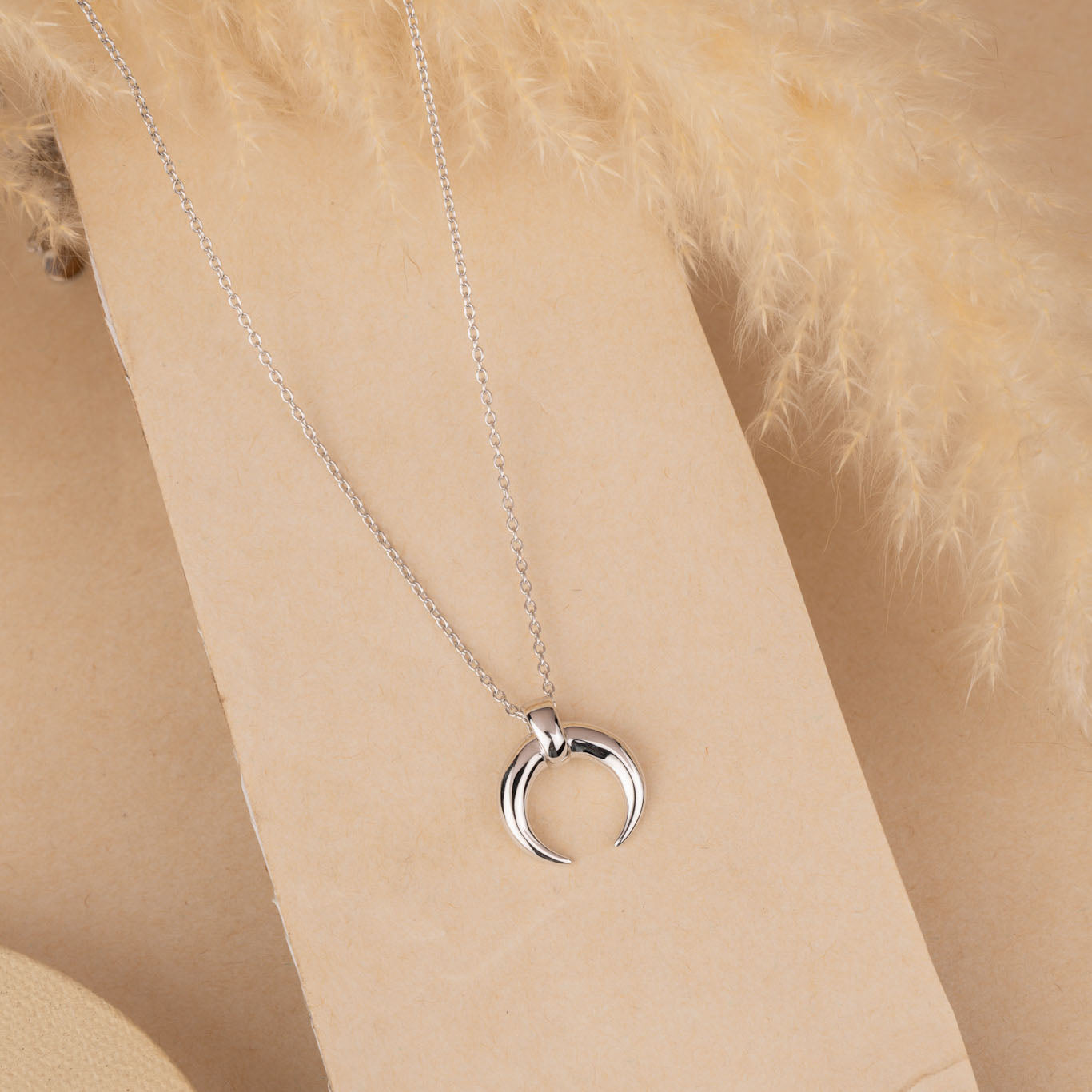 Silver Moon Neck Chain