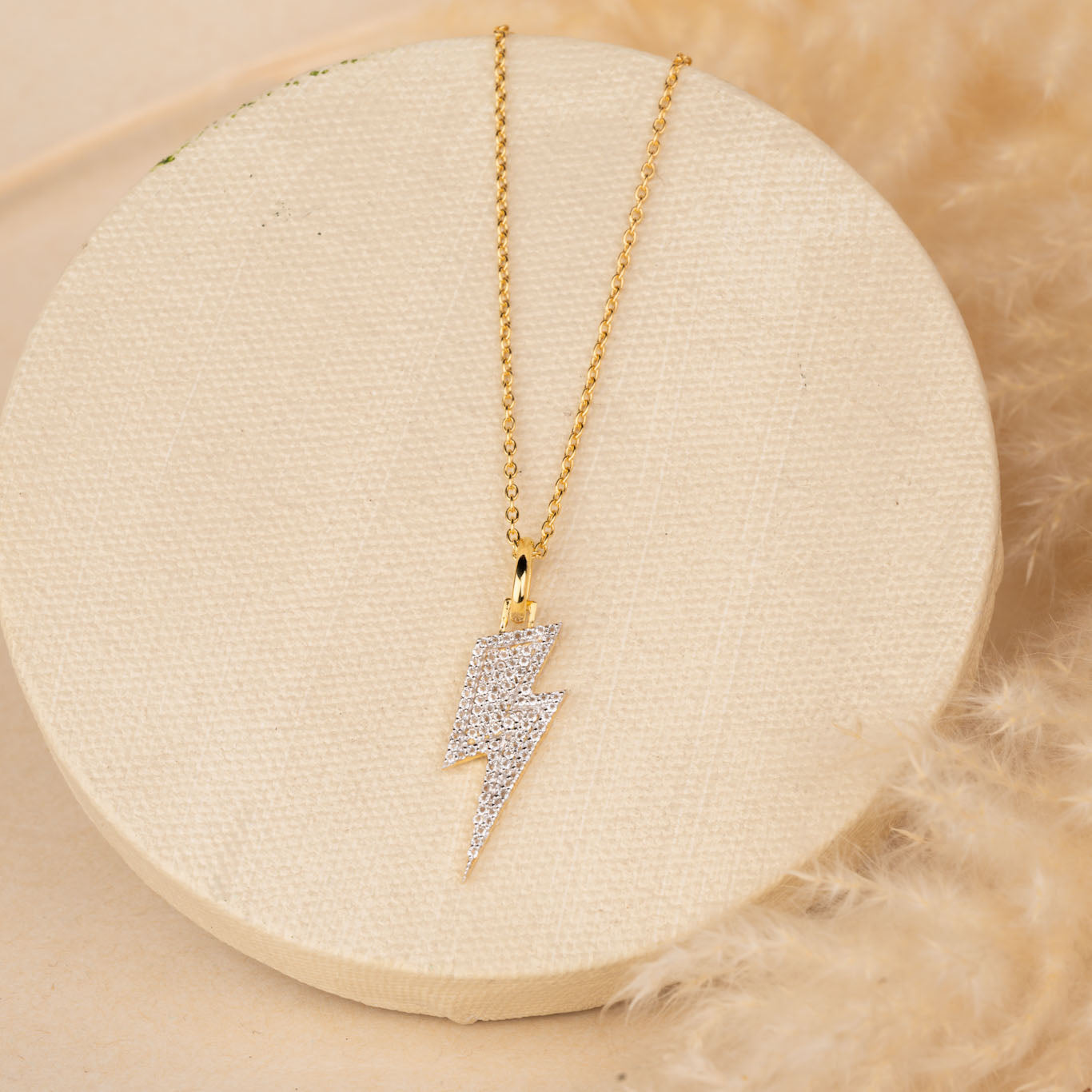 Gold Lightning Necklace