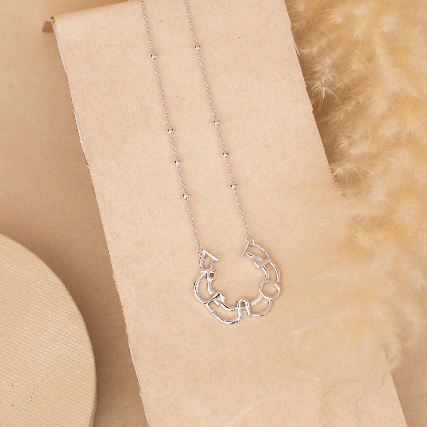 Silver Peace Neck Chain