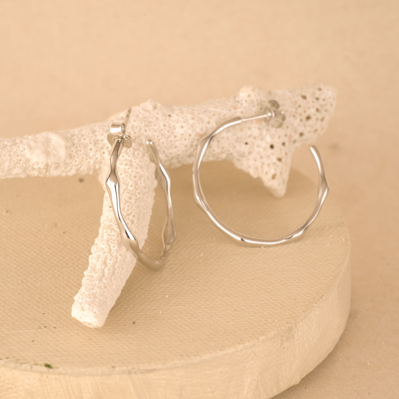 Silver Hoops