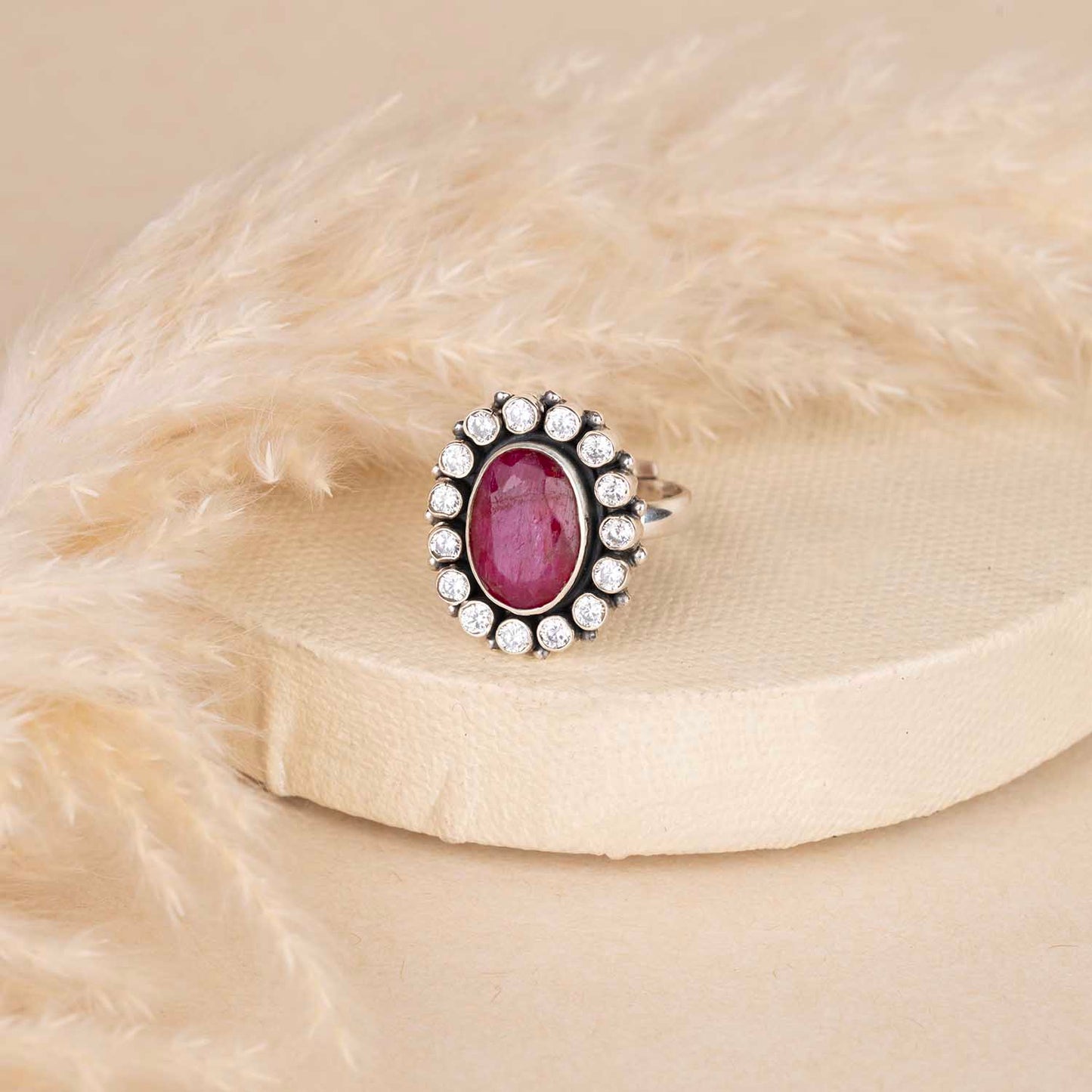 Silver Ruby Ring