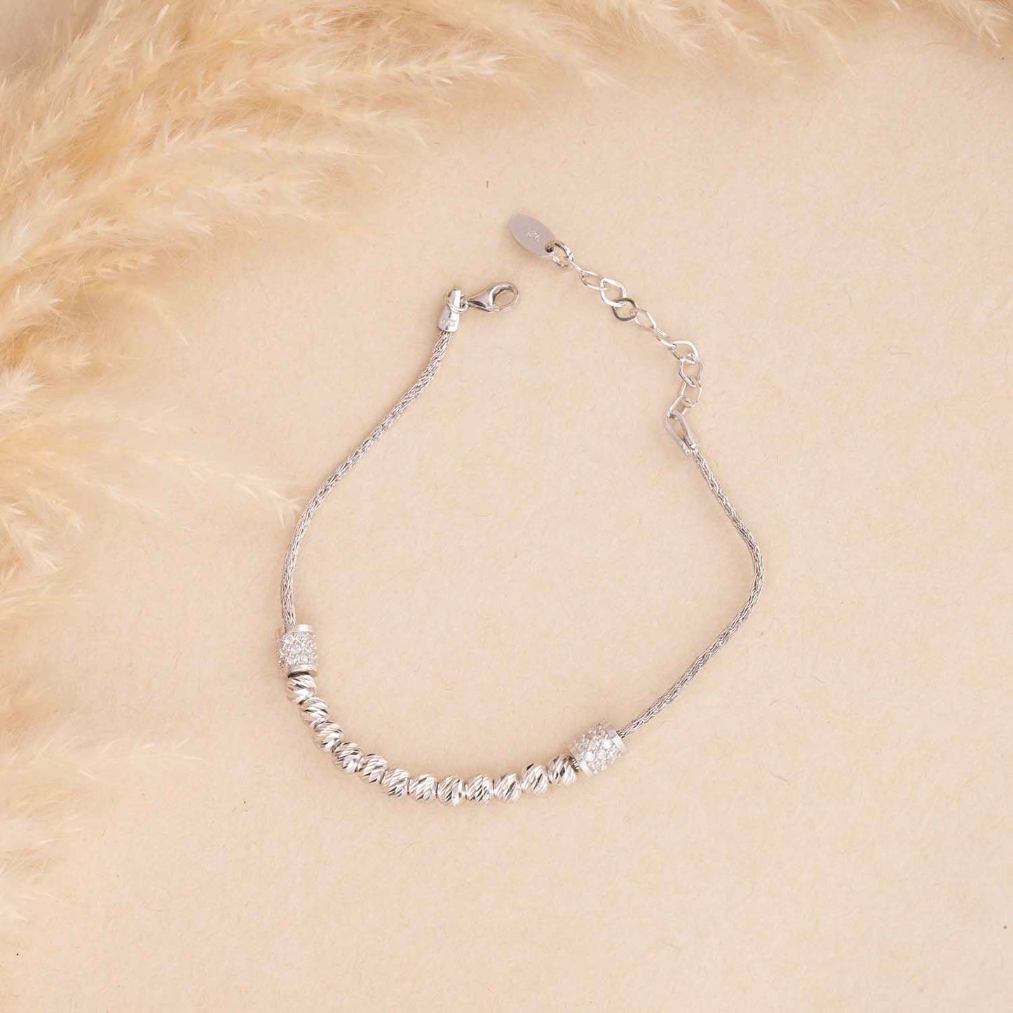 Silver Beads Bracelet