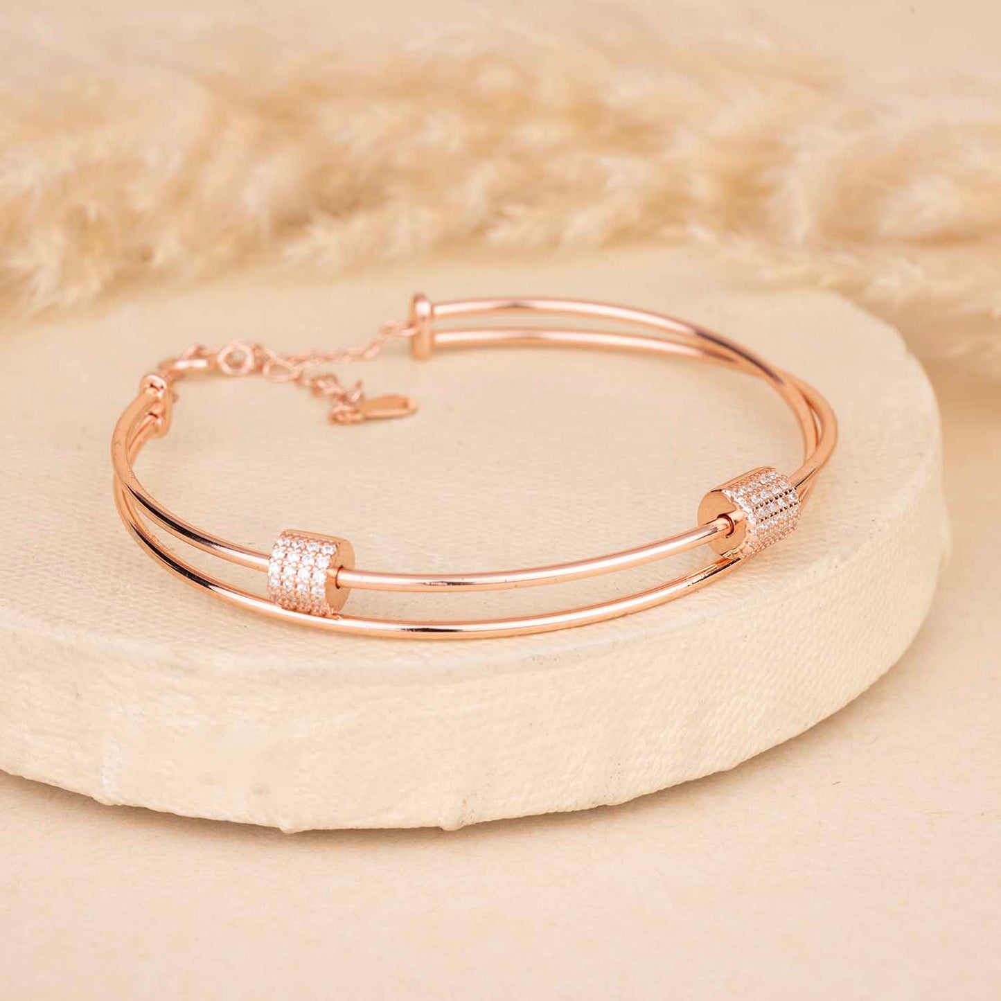Two Lines Silver Bracelet