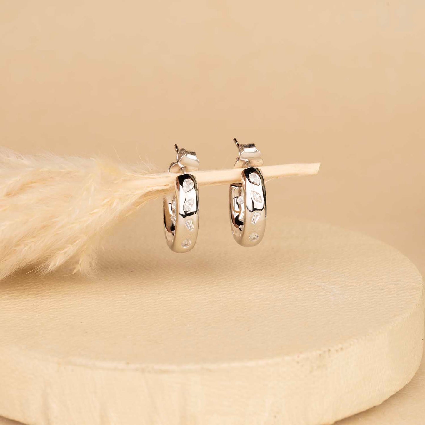 Silver Hoops
