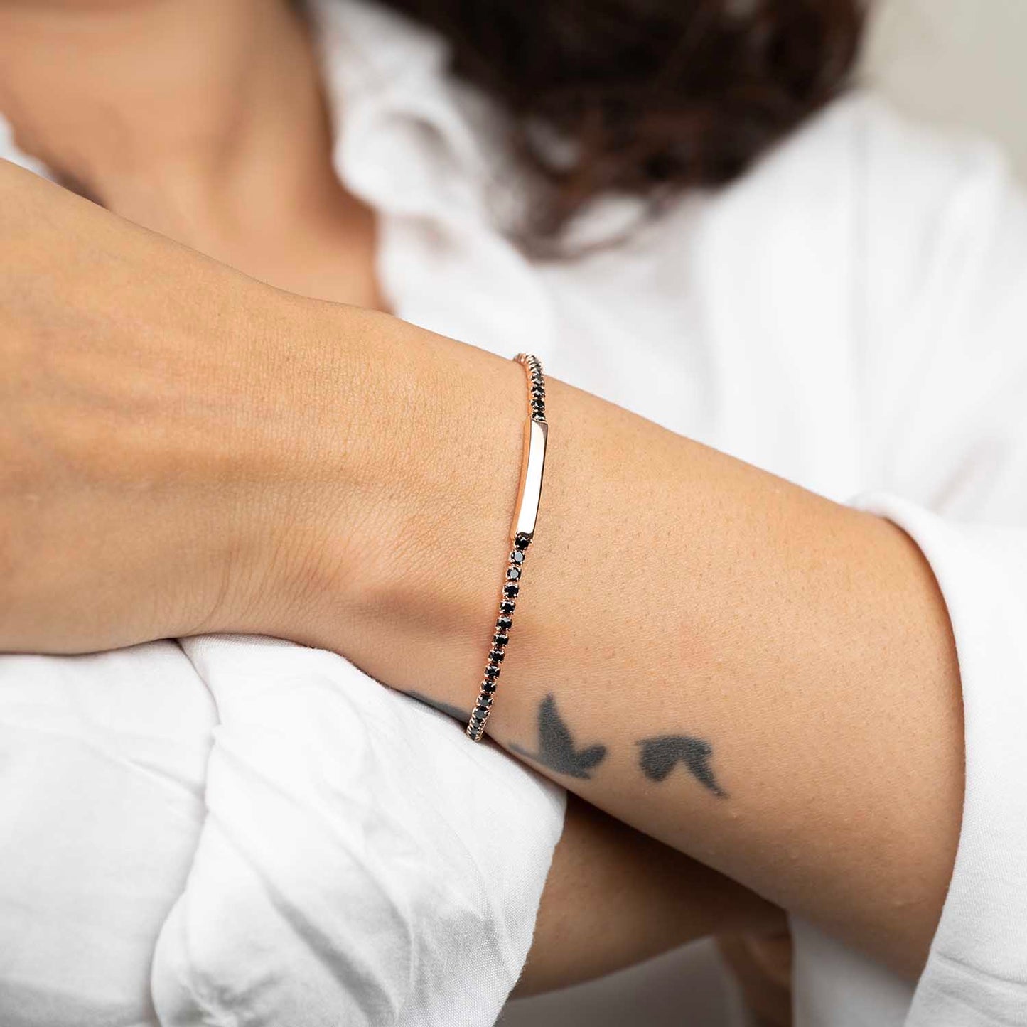 Black Tennis Bracelet